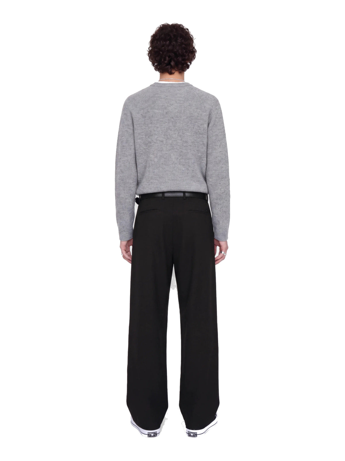 Pantalone Jack & Jones Owen nero dal taglio ampio 12306226 /Black JACK & JONES 