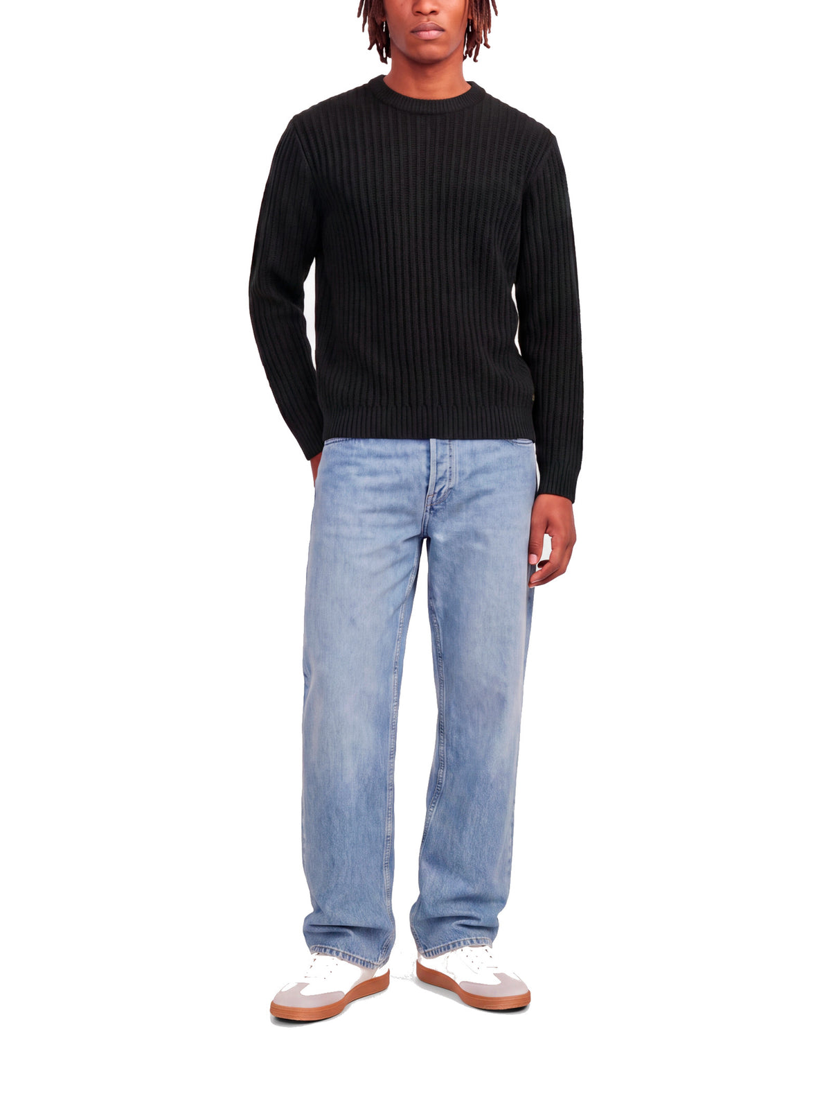 Maglia Jack & Jones Axon Nero a girocollo 12306928 /Black JACK & JONES 