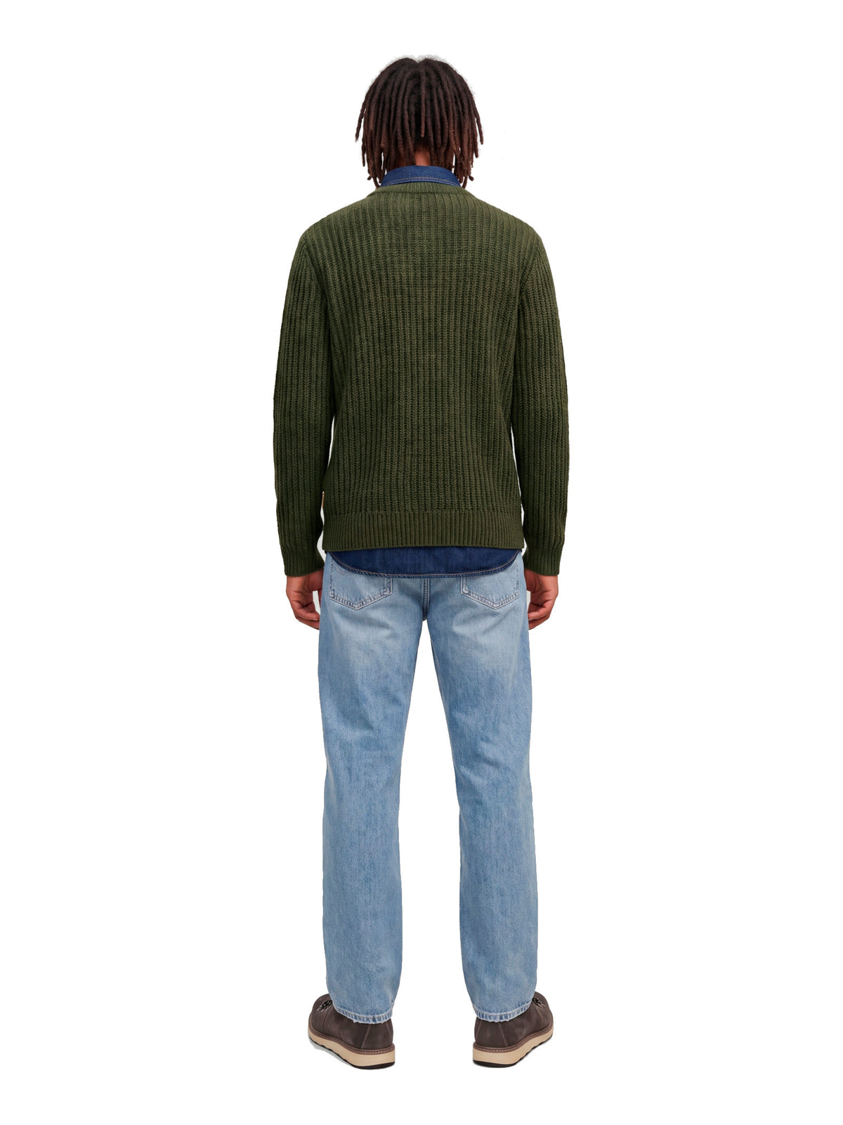 Maglia Jack & Jones Axon Verde a girocollo 12306928 /Forest Night JACK & JONES 