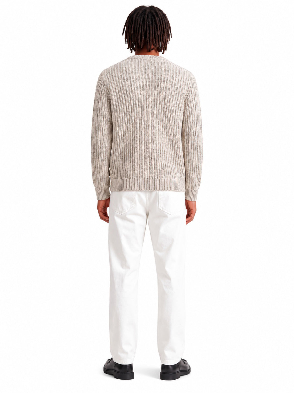 Maglia Jack & Jones Axon Beige a girocollo 12306928 /Mulch Sea Salt JACK & JONES 