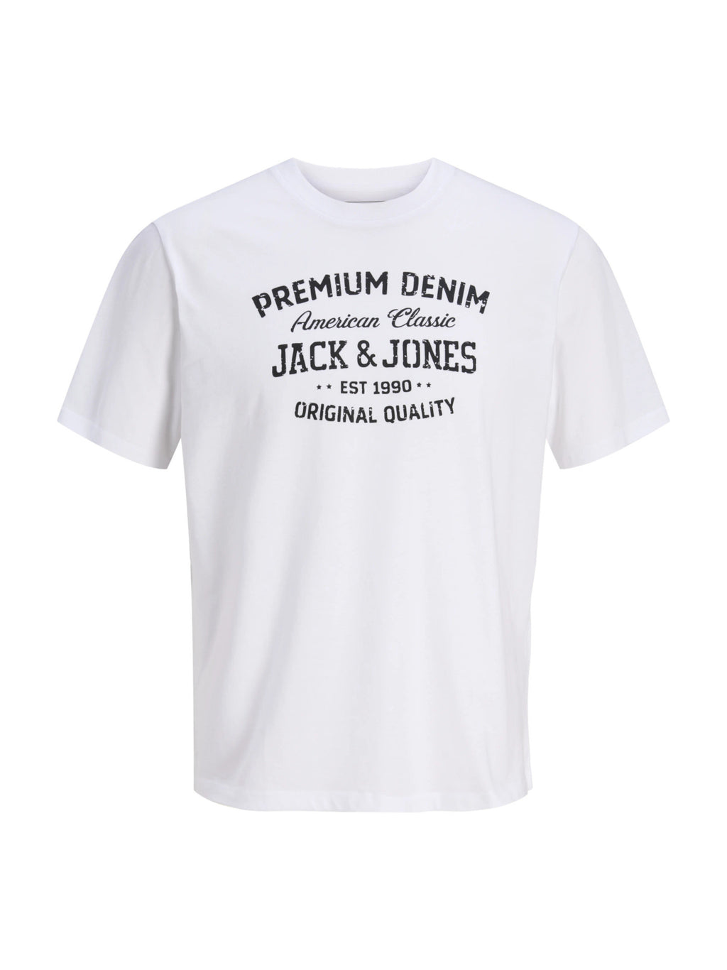 T-shirt Jack & Jones Simon Bianca con stampa 12311819 /Bright White JACK & JONES 