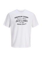 T-shirt Jack & Jones Simon Bianca con stampa 12311819 /Bright White JACK & JONES 
