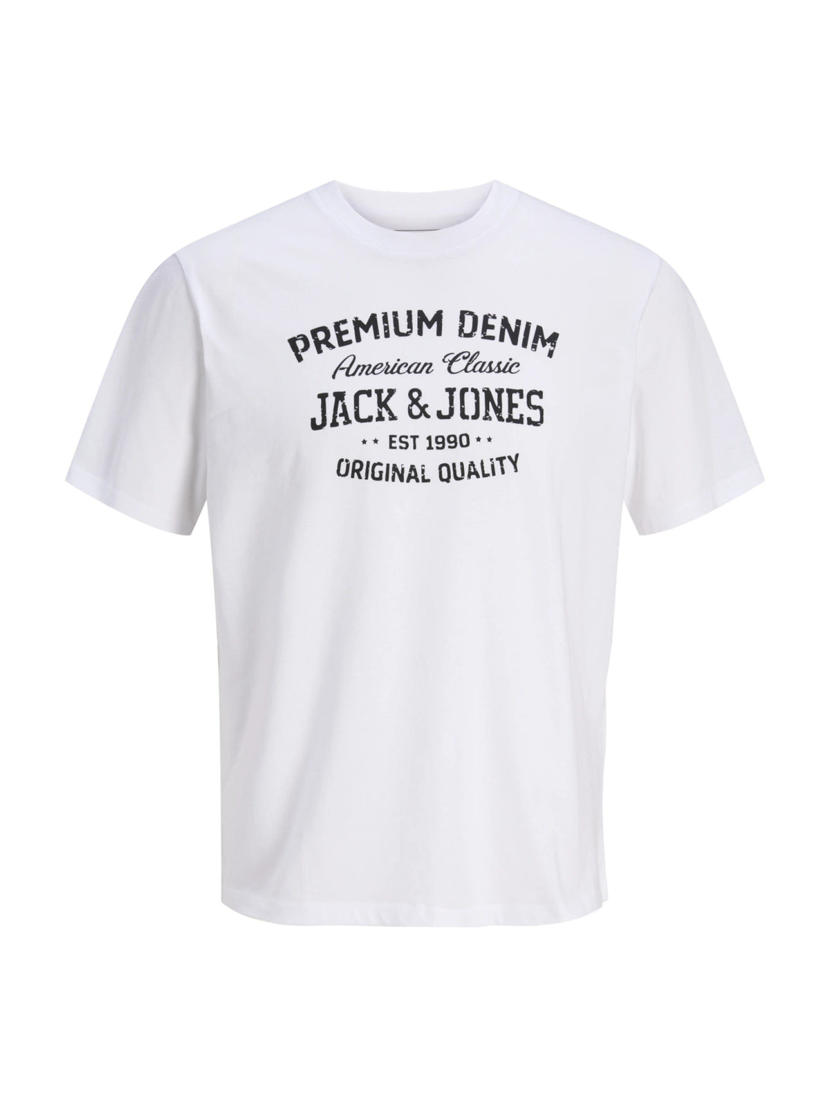 T-shirt Jack & Jones Simon Bianca con stampa 12311819 /Bright White JACK & JONES 
