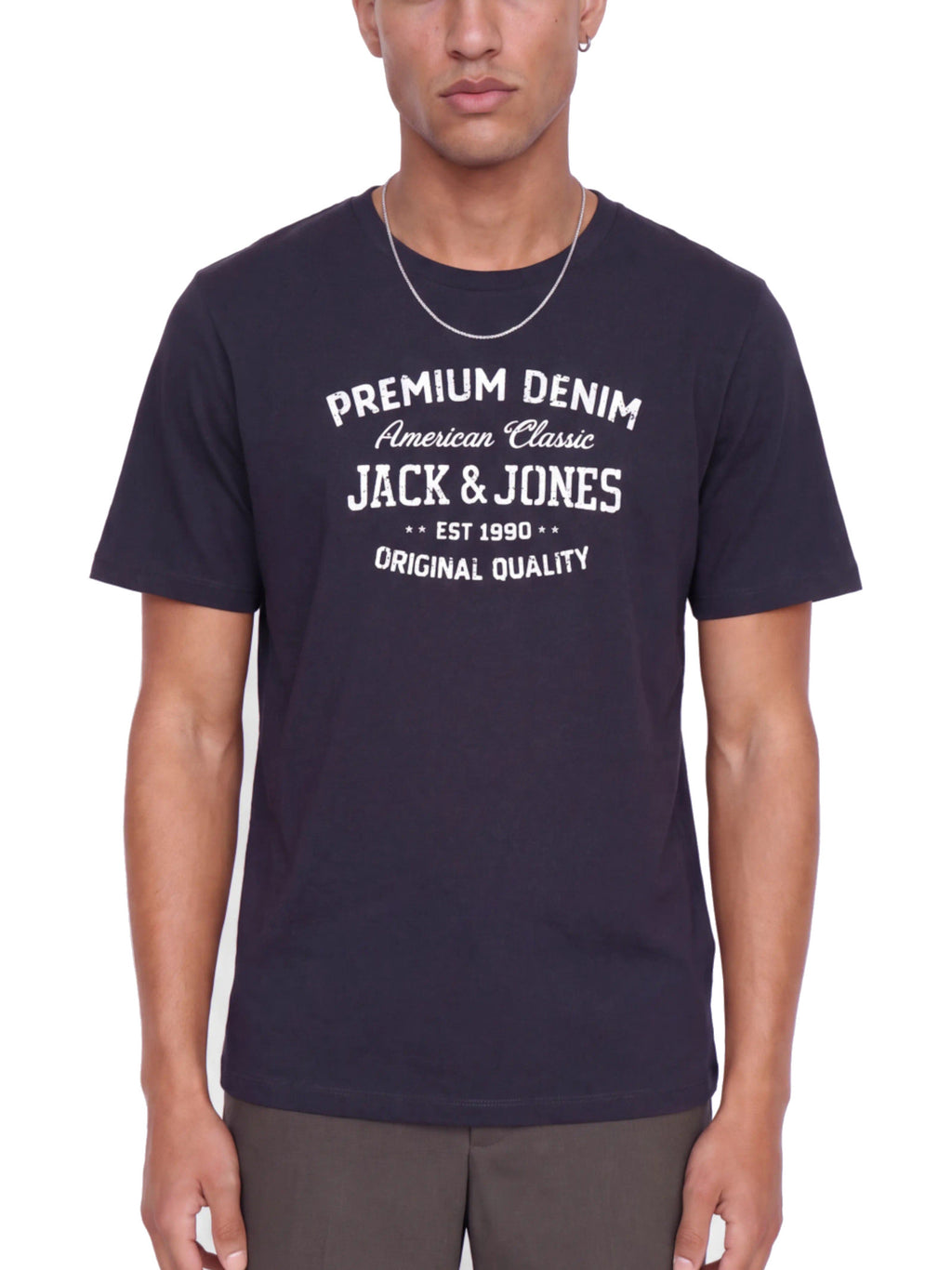 T-shirt Jack & Jones Simon Blu con stampa 12311819 /Dark Navy JACK & JONES 