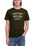 T-shirt Jack & Jones Simon Verde con stampa 12311819 /Forest Night JACK & JONES 