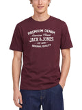 T-shirt Jack & Jones Simon Blordeaux con stampa 12311819 /Tawny Port JACK & JONES 