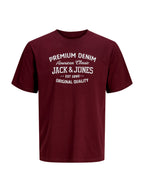 T-shirt Jack & Jones Simon Blordeaux con stampa 12311819 /Tawny Port JACK & JONES 