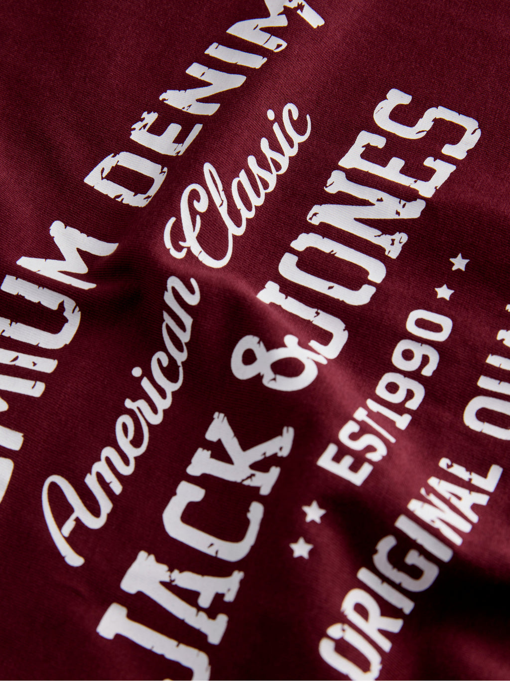 T-shirt Jack & Jones Simon Blordeaux con stampa 12311819 /Tawny Port JACK & JONES 