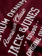 T-shirt Jack & Jones Simon Blordeaux con stampa 12311819 /Tawny Port JACK & JONES 