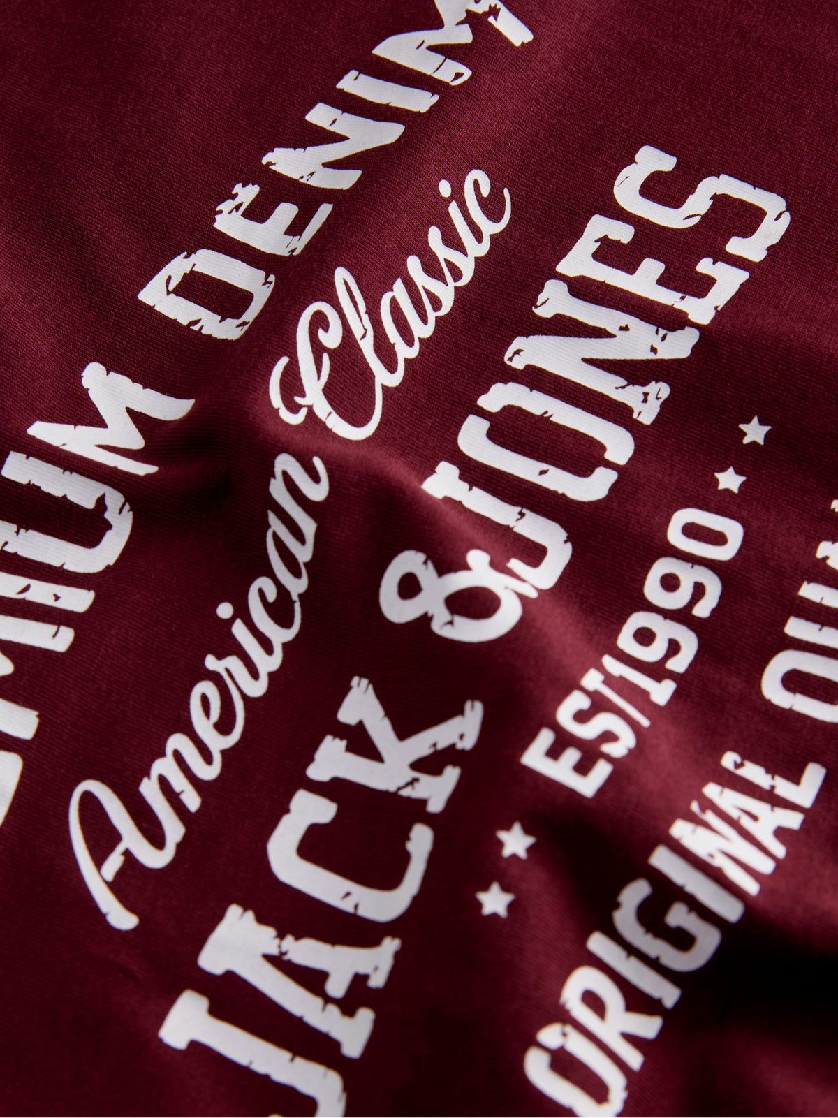 T-shirt Jack & Jones Simon Blordeaux con stampa 12311819 /Tawny Port JACK & JONES 
