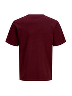 T-shirt Jack & Jones Simon Blordeaux con stampa 12311819 /Tawny Port JACK & JONES 