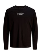 T-shirt Jack & Jones Lucas Nera maniche lunghe 12313108 /Black JACK & JONES 