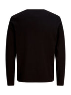 T-shirt Jack & Jones Lucas Nera maniche lunghe 12313108 /Black JACK & JONES 