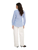 Camicia JDY Mio Celeste a righe verticali 15149877 /CASHMERE BLUE CLOUD DANCER AND JDY 