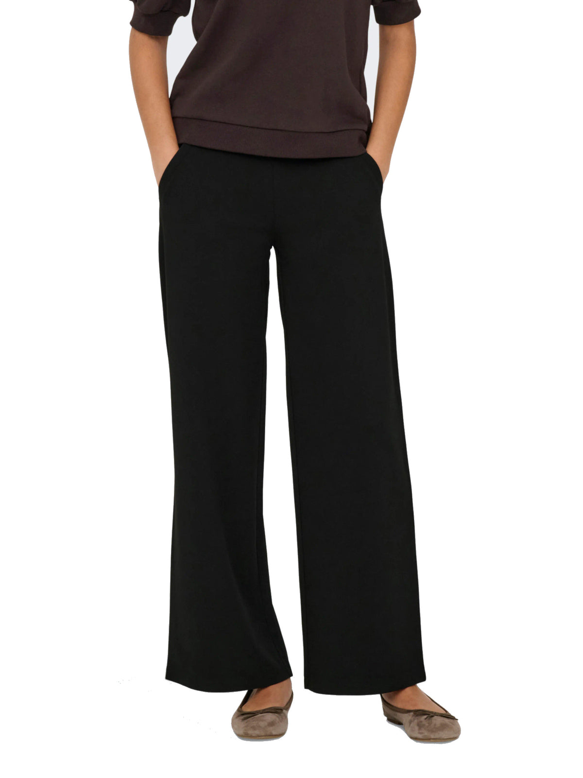 Pantalone JDY Nero Catia a palazzo 15221238 /BLACK JDY 
