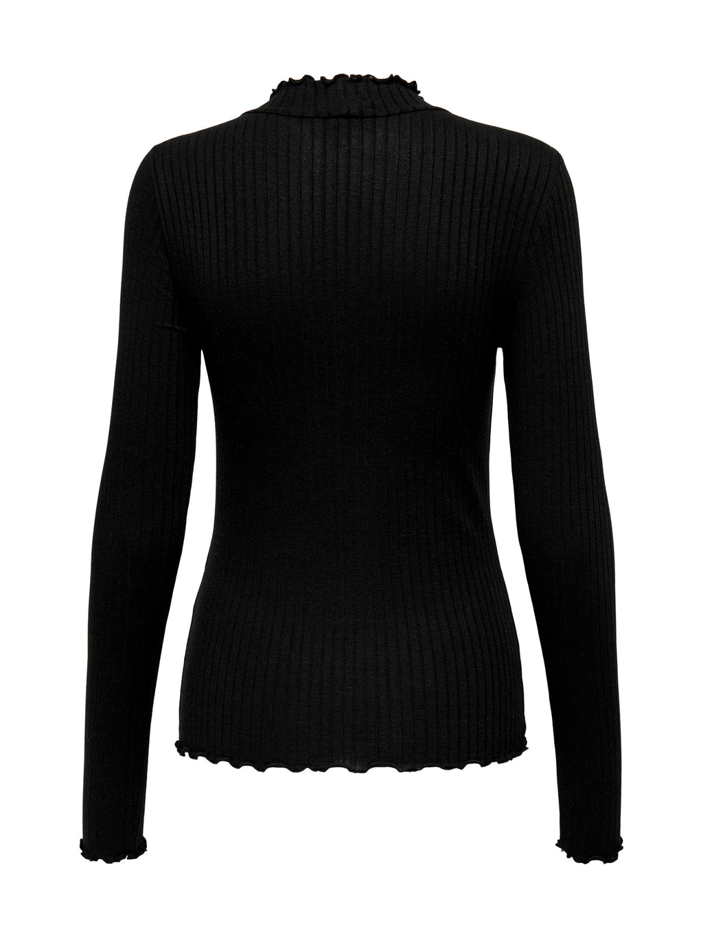 T-shirt Jacqueline De Jong Fransiska Nero lupetto a costine 15228065 /Black JDY 