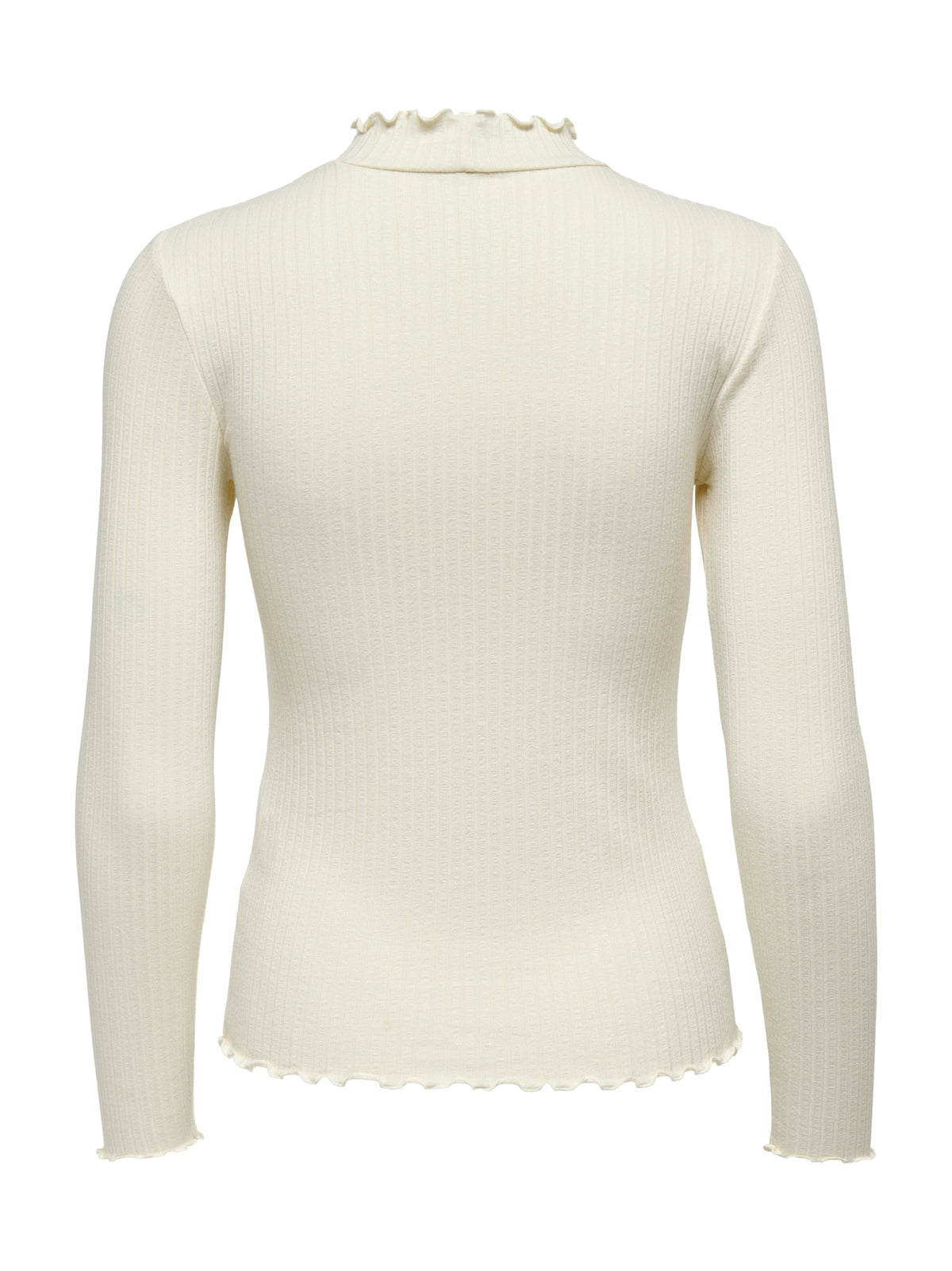 T-shirt JDY Fransiska Crema lupetto a costine 15228065 /Whitecap grey JDY 