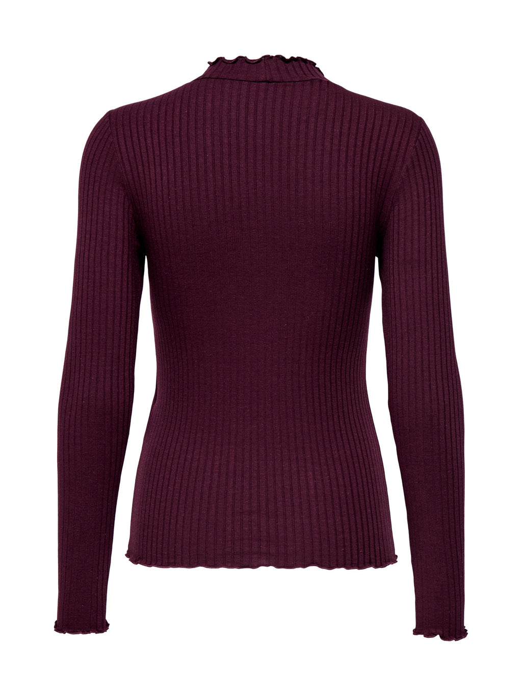 T-shirt Jacqueline De Jong Fransiska Bordeaux lupetto a costine 15228065 /Winetasting JDY 