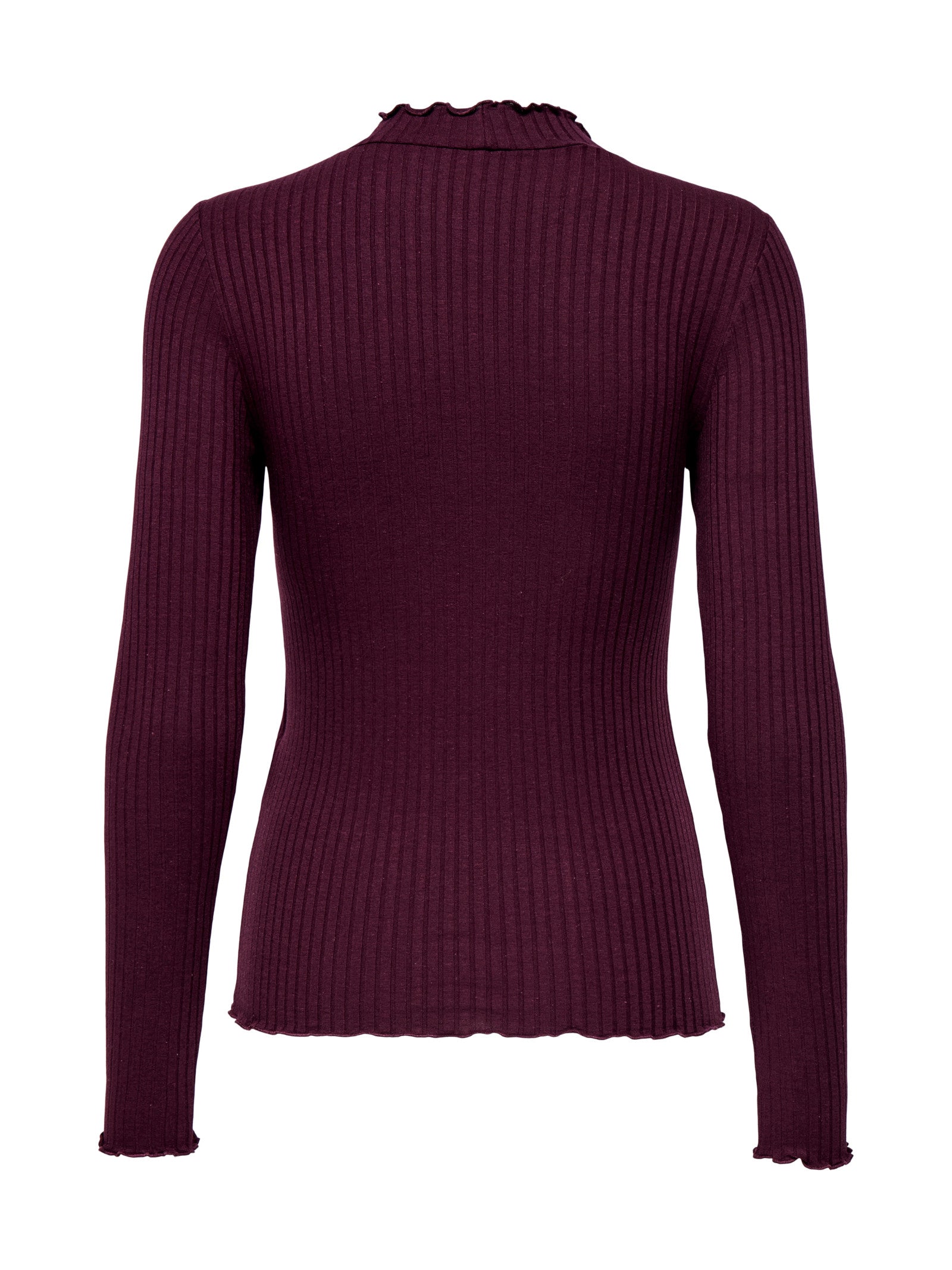 T-shirt Jacqueline De Jong Fransiska Bordeaux lupetto a costine 15228065 /Winetasting JDY 
