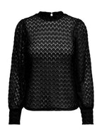 Blusa JDY Veri Nero girocollo 15268408 /Black JDY 