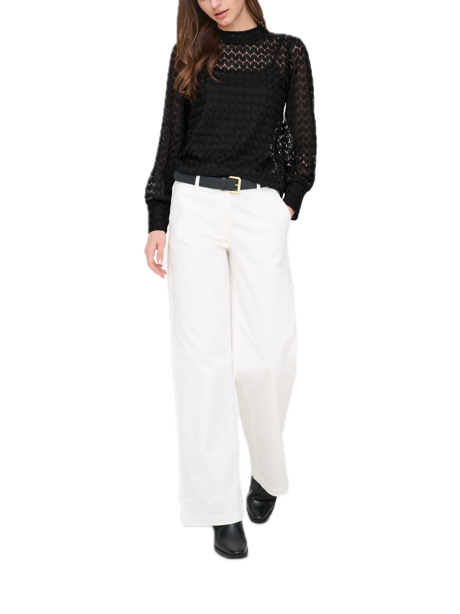 Blusa JDY Veri Nero girocollo 15268408 /Black JDY 