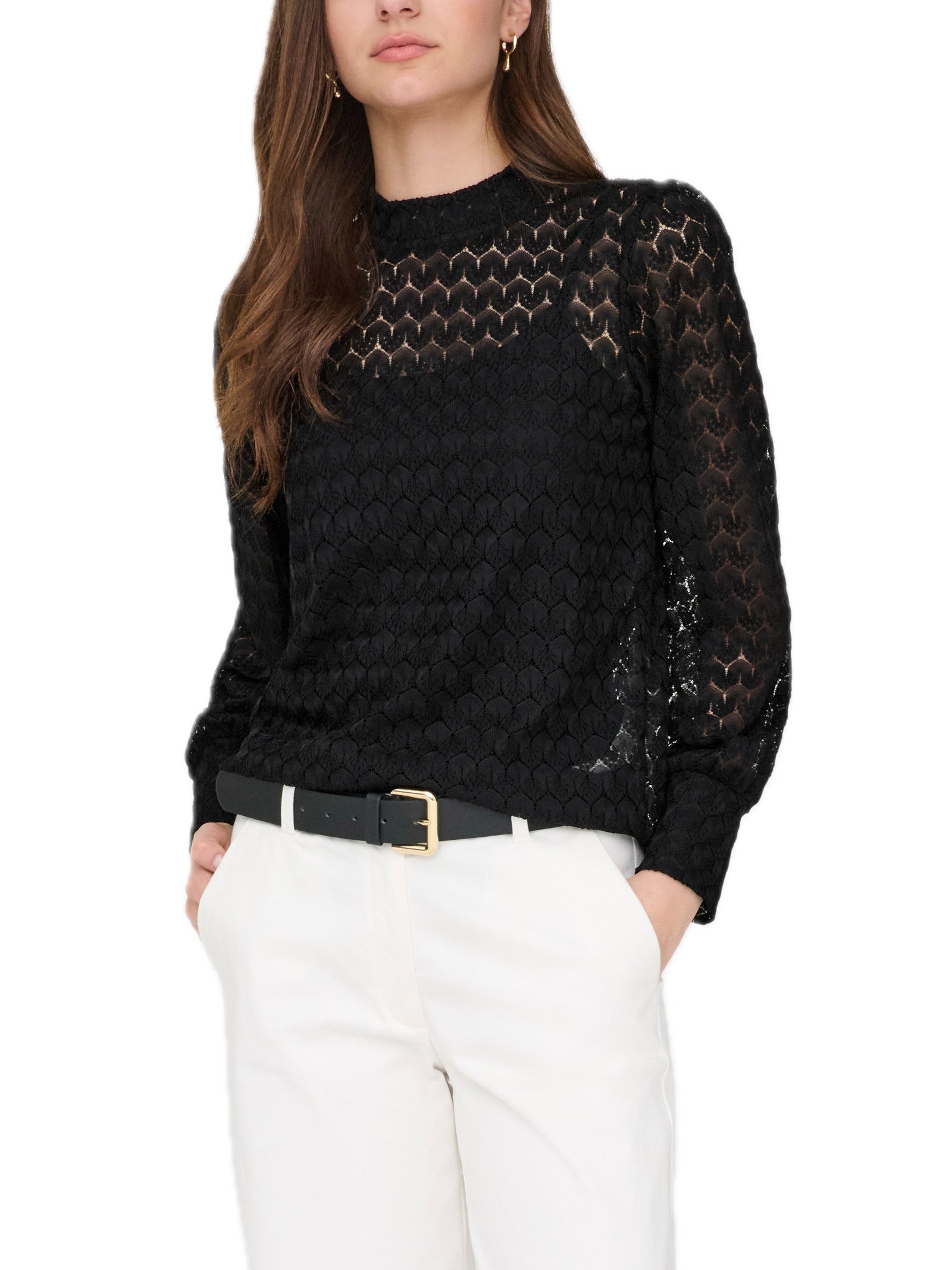 Blusa JDY Veri Nero girocollo 15268408 /Black JDY 