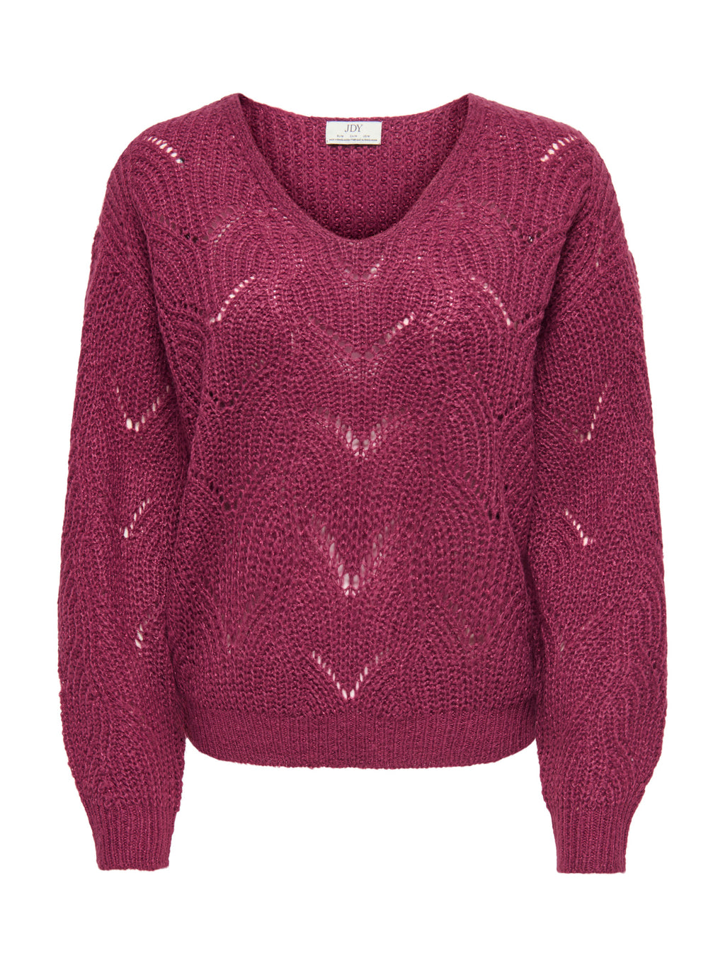 Maglia JDY Badut Bordeaux traforata 15302387 /Windsor Wine JDY 