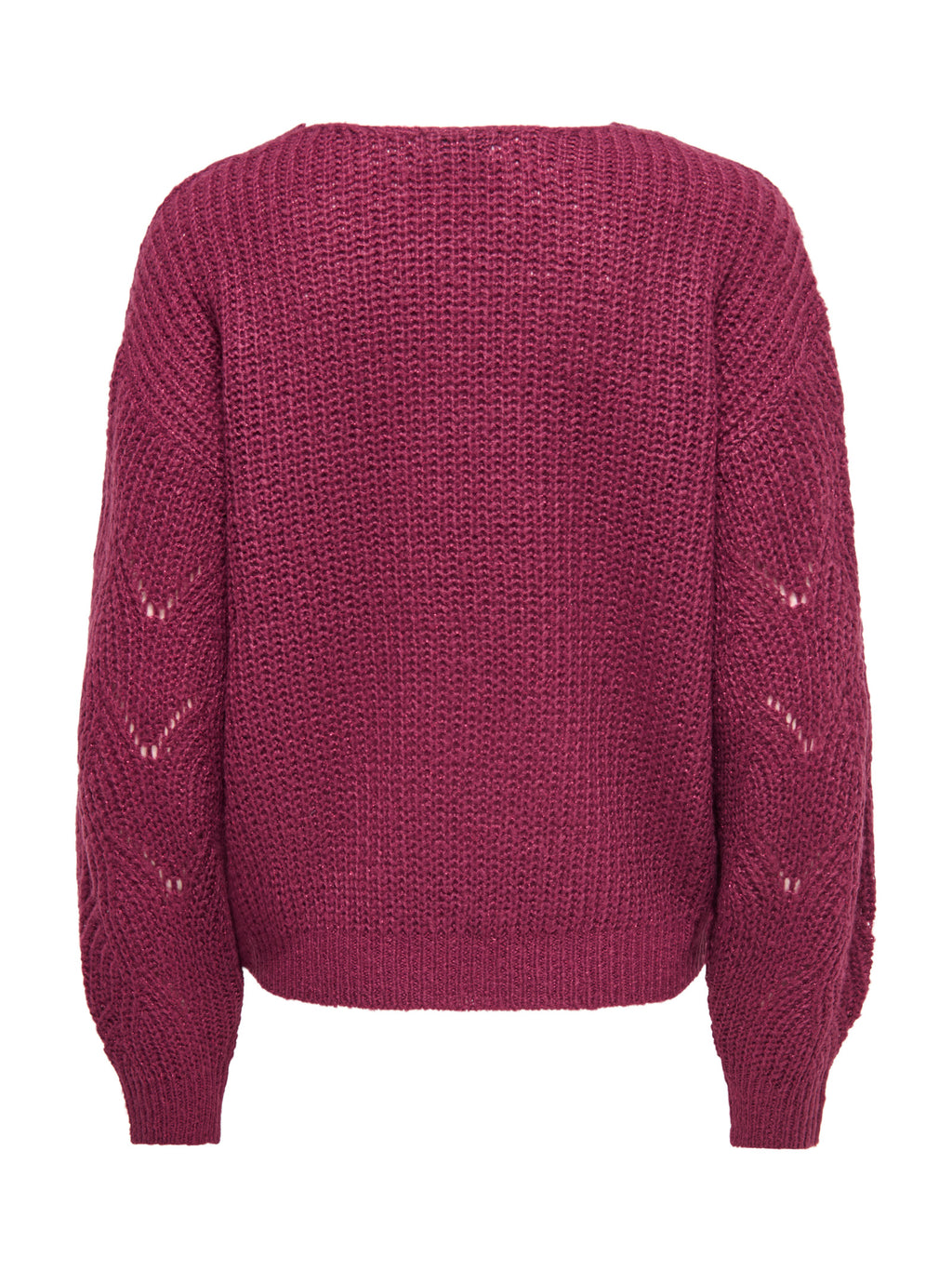 Maglia JDY Badut Bordeaux traforata 15302387 /Windsor Wine JDY 