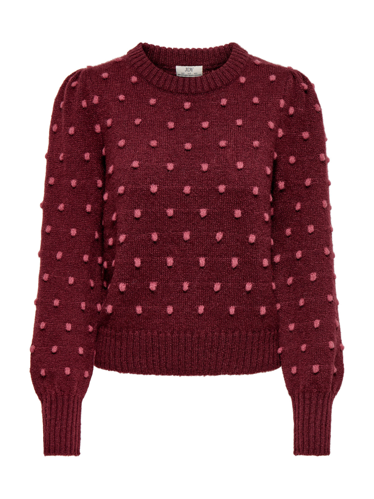 Maglia Jdy Sigrid Bordeaux con pois 15304813 /Windsor Wine JDY 