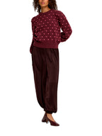Maglia Jdy Sigrid Bordeaux con pois 15304813 /Windsor Wine JDY 