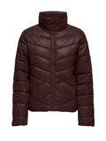 Piumino JDY Fiona Marrone con trapuntatura a V 15330086 /Chocolate Torte JDY 