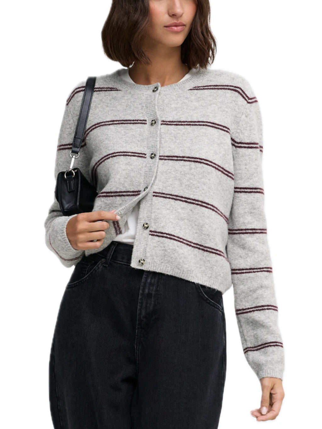 Cardigan JDY Cloe Grigio 15330581 /Light Grey Melange JDY 