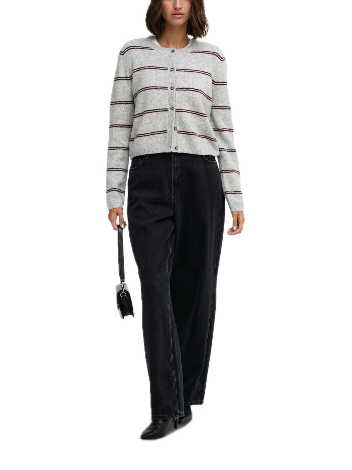 Cardigan JDY Cloe Grigio 15330581 /Light Grey Melange JDY 
