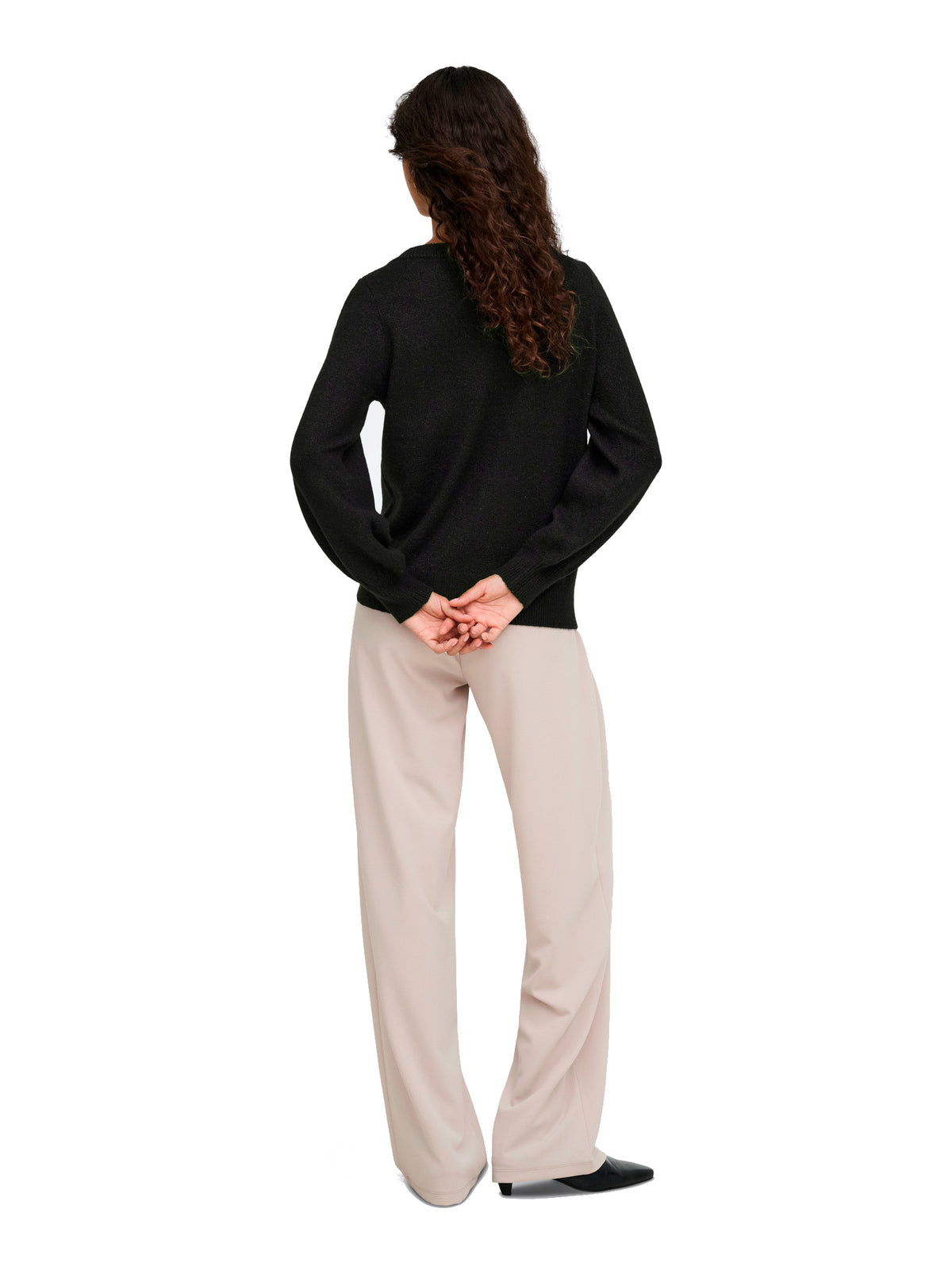 Maglia JDY Rue Nero con scollo ampio 15330648 /Black JDY 