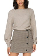 Maglia JDY Rue Beige con scollo ampio 15330648 /Chateau Gray JDY 