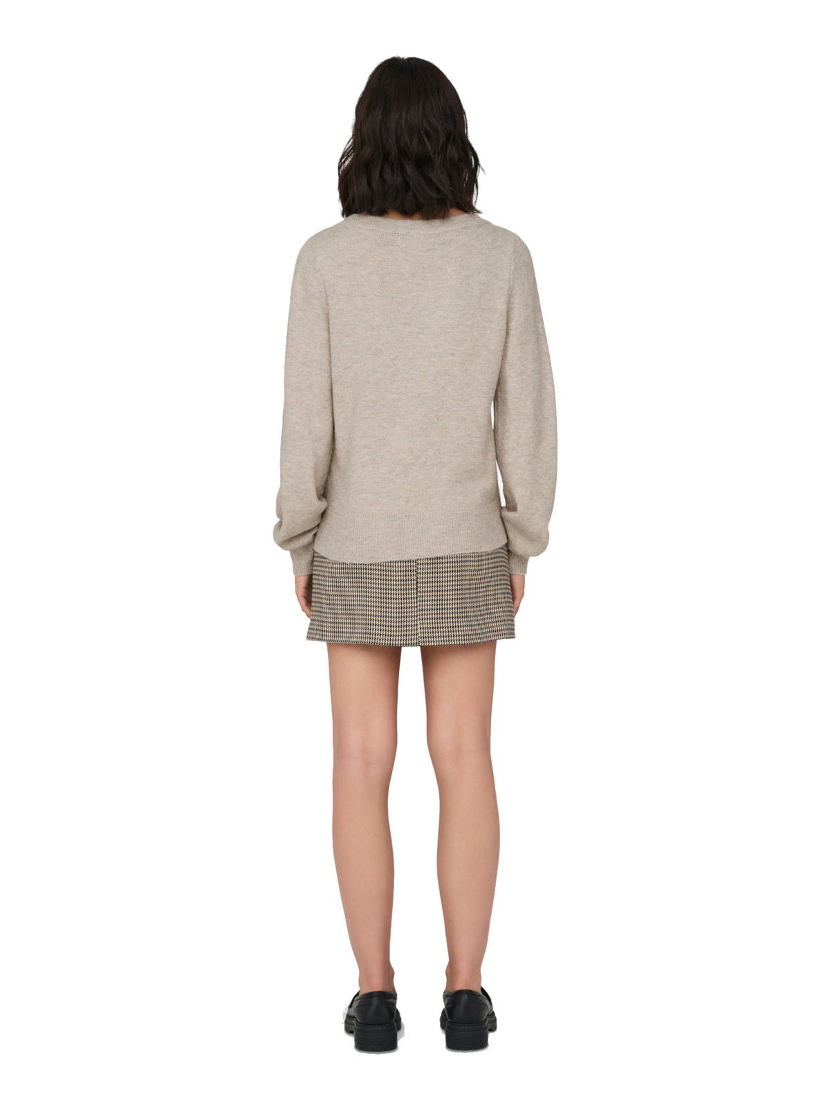 Maglia JDY Rue Beige con scollo ampio 15330648 /Chateau Gray JDY 