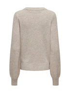 Maglia JDY Rue Beige con scollo ampio 15330648 /Chateau Gray JDY 