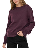 Maglia JDY Rue Bordeaux con scollo ampio 15330648 /Winetasting JDY 