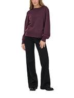 Maglia JDY Rue Bordeaux con scollo ampio 15330648 /Winetasting JDY 