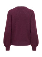 Maglia JDY Rue Bordeaux con scollo ampio 15330648 /Winetasting JDY 