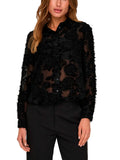 Camicia JDY Maia Nera in tessuto semitrasparente 15332572 /Black JDY 