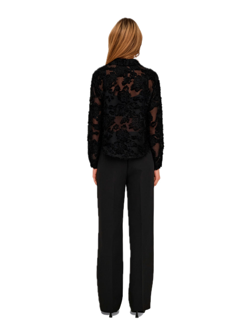 Camicia JDY Maia Nera in tessuto semitrasparente 15332572 /Black JDY 
