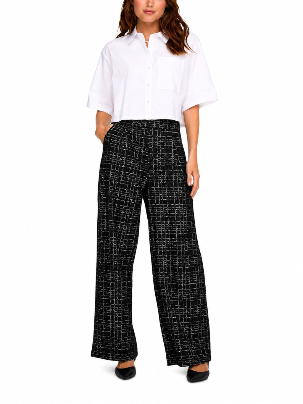 Pantalone Jdy Dorit  Nero check 15355928 /Black JDY 
