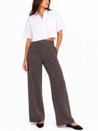 Pantalone Jdy Dorit Marrone a vita alta 15355928 /Coffee Bean JDY 