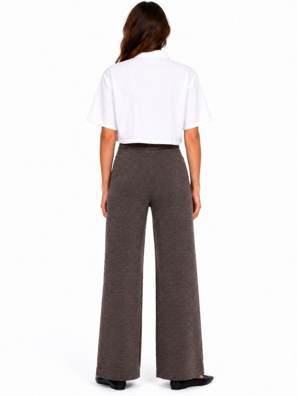 Pantalone Jdy Dorit Marrone a vita alta 15355928 /Coffee Bean JDY 