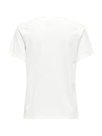 T-shirt JDY Bibbi Bianco con stampa 15356686 /Cloud Dancer JDY 