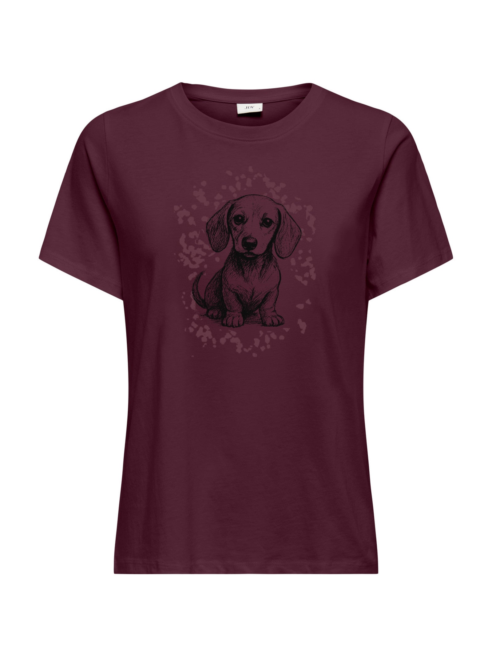 T-shirt JDY Bibbi Bordeaux con stampa 15356686 /Windsor Wine JDY 