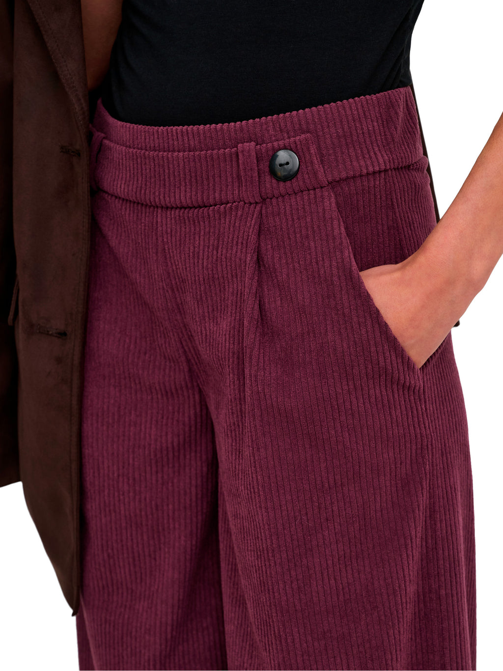 Pantaloni JDY Geggo Bordeaux in velluto a coste 15357186 /Windsor Wine JDY 
