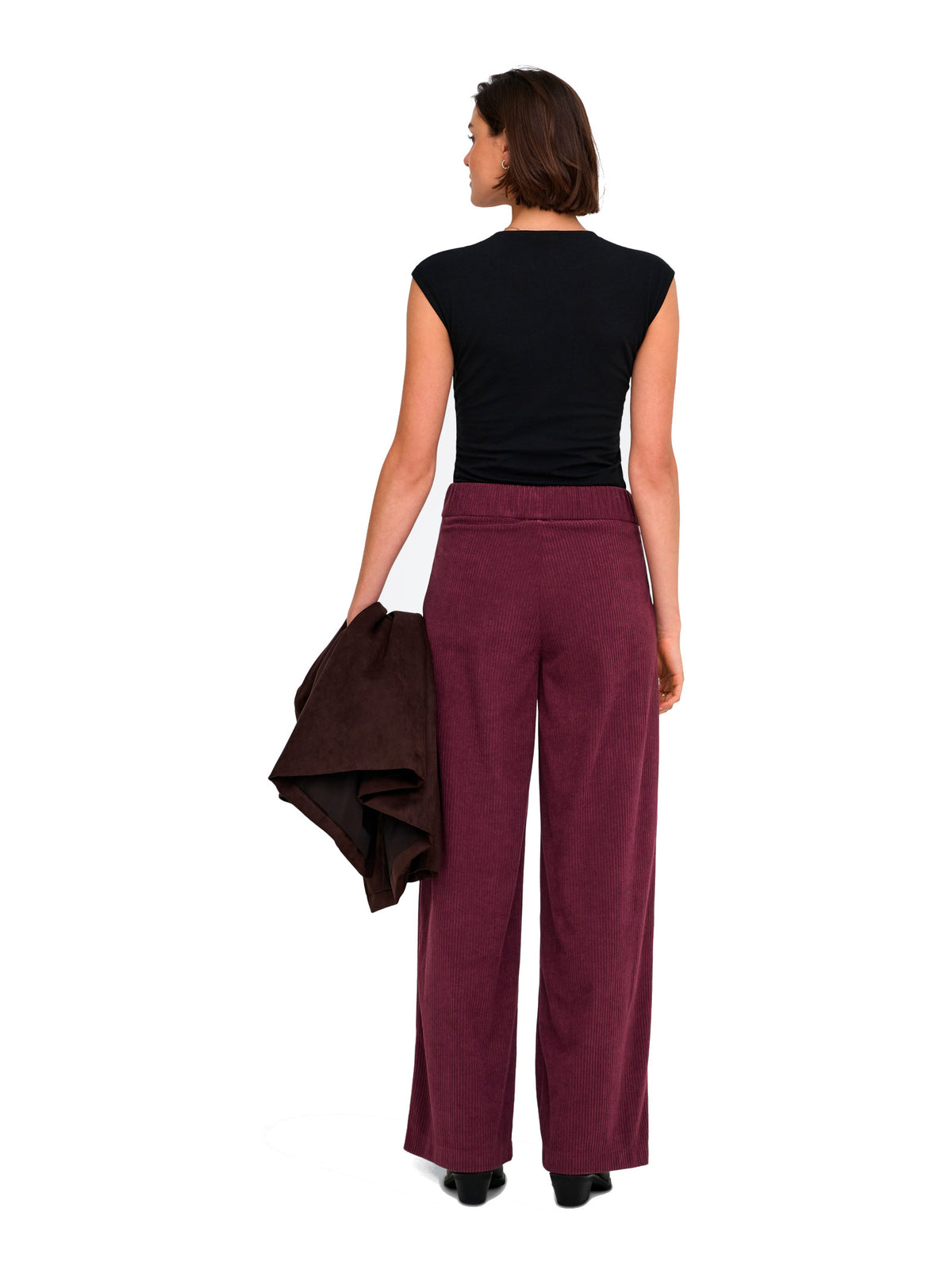 Pantaloni JDY Geggo Bordeaux in velluto a coste 15357186 /Windsor Wine JDY 