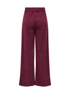 Pantaloni JDY Geggo Bordeaux in velluto a coste 15357186 /Windsor Wine JDY 